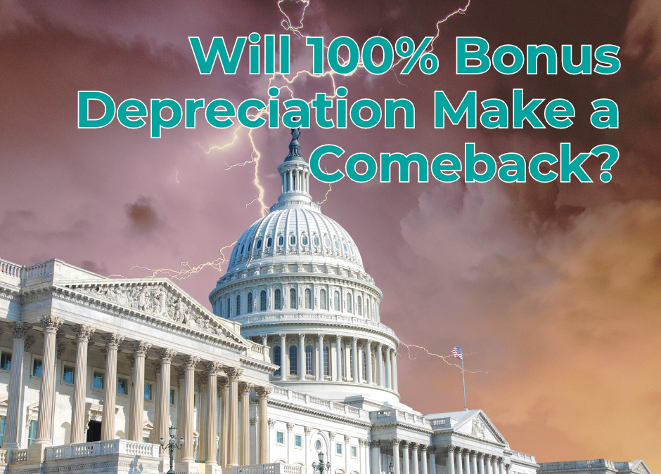 Will 100 Bonus Depreciation Come Back? Ohana Investment Partners